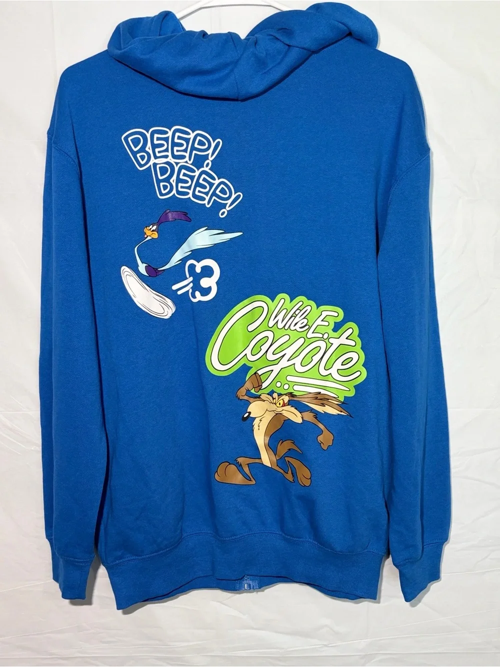Warner Bros. Bright Blue Looney Tunes Zipper Hoodie
